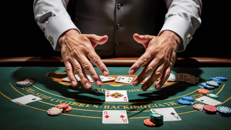 sudden blackjack card shifts