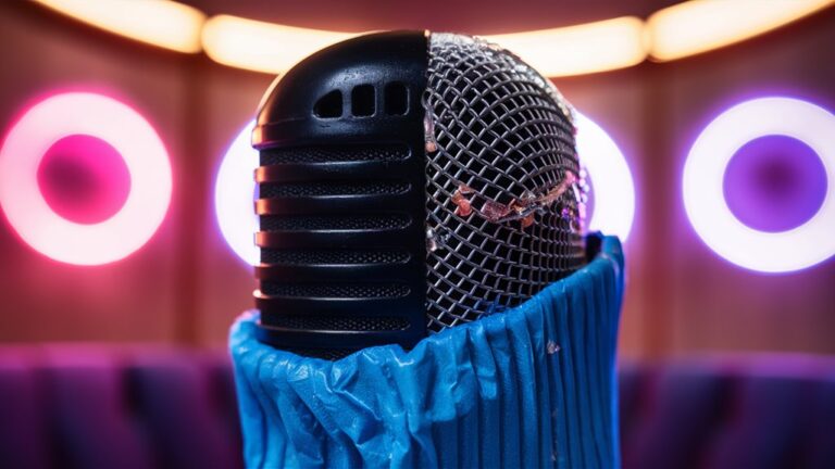 clean microphone before singing