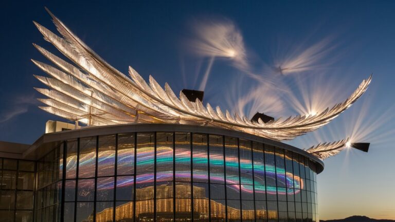 casino with bright lights