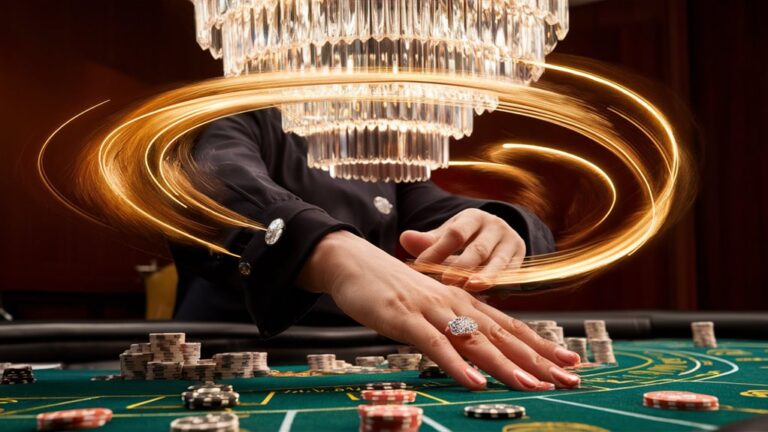 flickering dealer splits cards