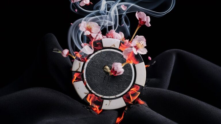 flowers smoke playing cards