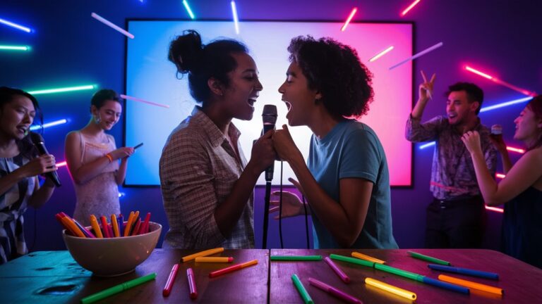 fun singing with friends