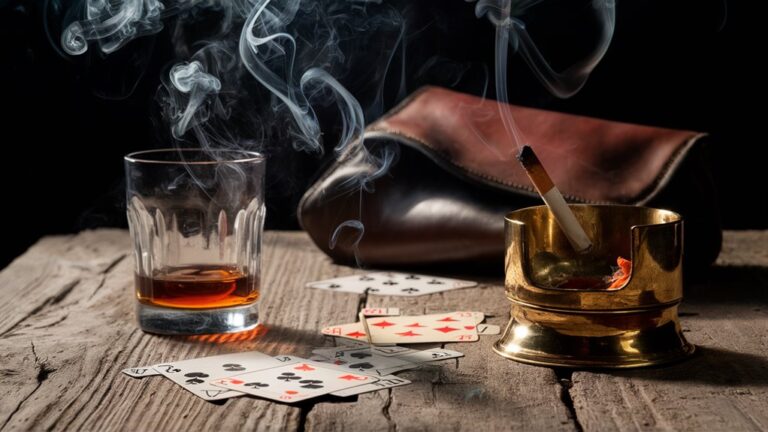 hide smoke behind cards