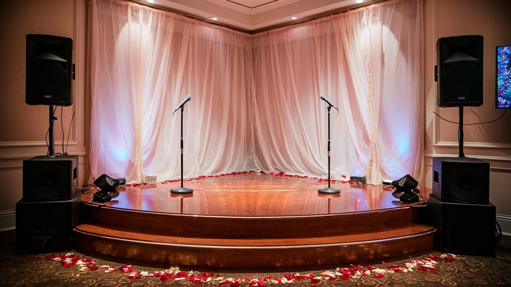 prepare area for show